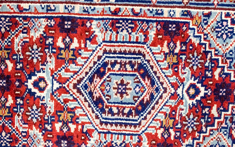 Alfombra de pasillo Alfombra oriental - 343 x 69 cm - rojo