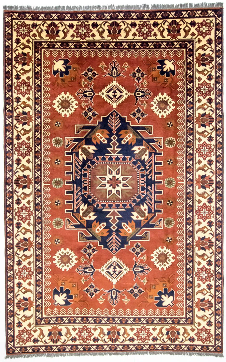 Alfombra afgana - Hatschlu - 313 x 203 cm - óxido