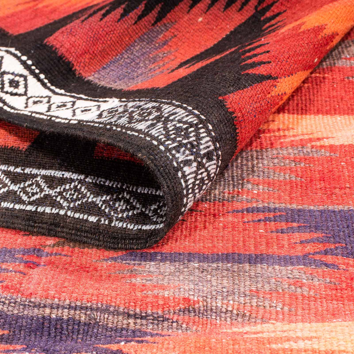 Alfombra de pasillo Alfombra Kelim - Antigua - 365 x 148 cm - multicolor