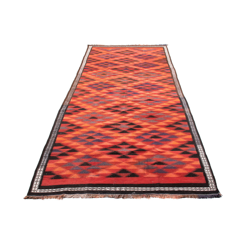 Alfombra de pasillo Alfombra Kelim - Antigua - 365 x 148 cm - multicolor