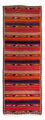 Alfombra de pasillo Alfombra Kelim - Antigua - 340 x 125 cm - multicolor
