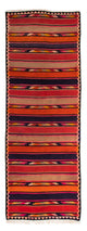 Kilim antiguo Alfombra 125x340cm