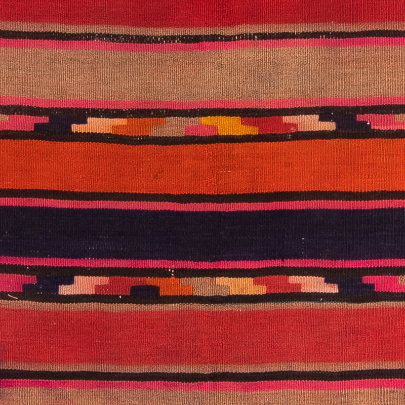 Alfombra de pasillo Alfombra Kelim - Antigua - 340 x 125 cm - multicolor