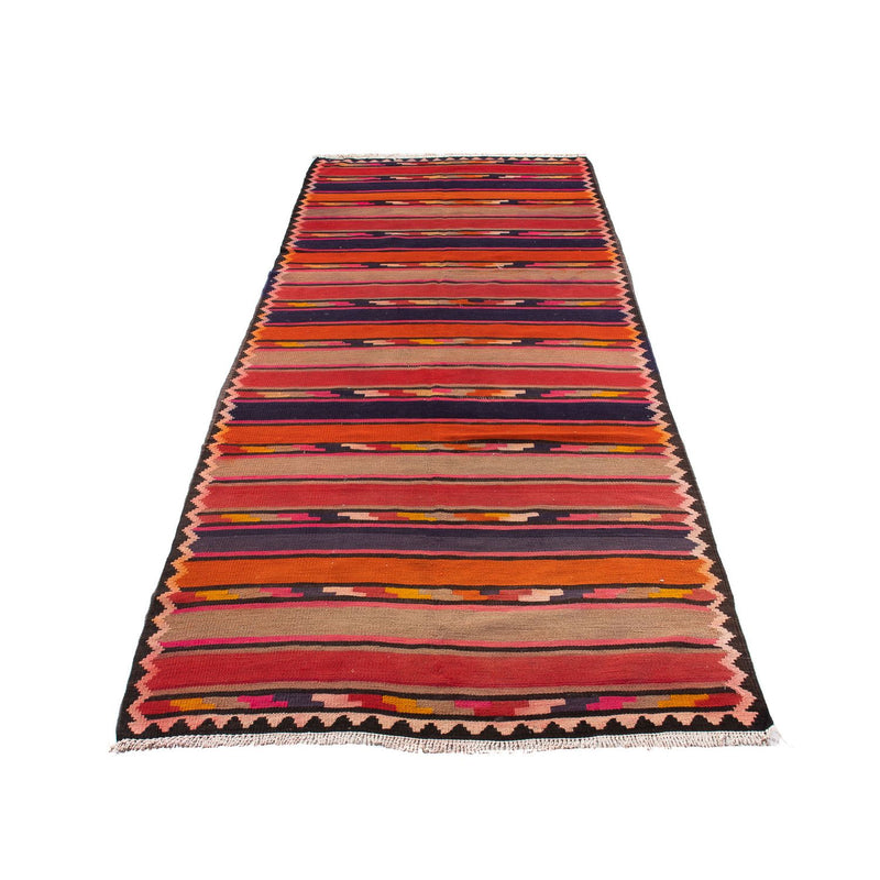 Alfombra de pasillo Alfombra Kelim - Antigua - 340 x 125 cm - multicolor