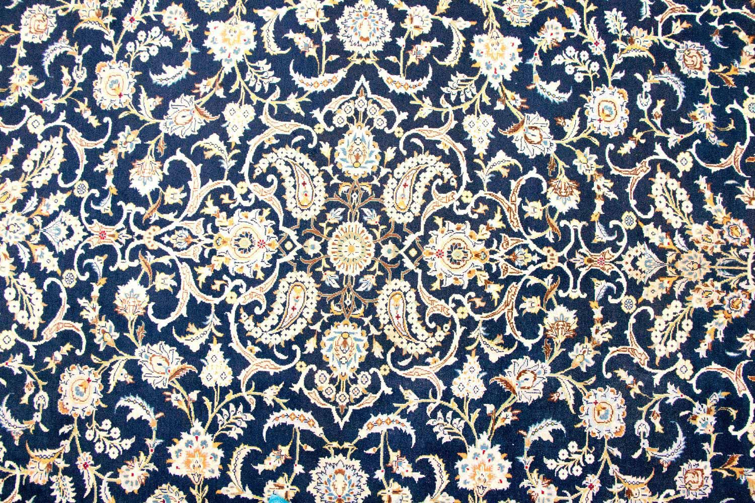 Alfombra persa - Keshan - 380 x 288 cm - azul