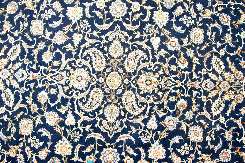 Alfombra persa - Keshan - 380 x 288 cm - azul