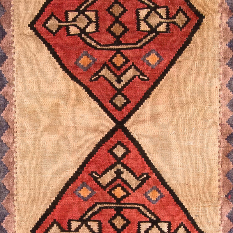 Alfombra de pasillo Alfombra Kelim - Antigua - 360 x 155 cm - multicolor
