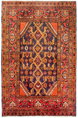 Alfombra persa - Nómada - 183 x 110 cm - naranja