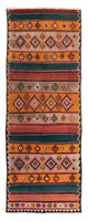 Kilim antiguo Alfombra 370x145cm