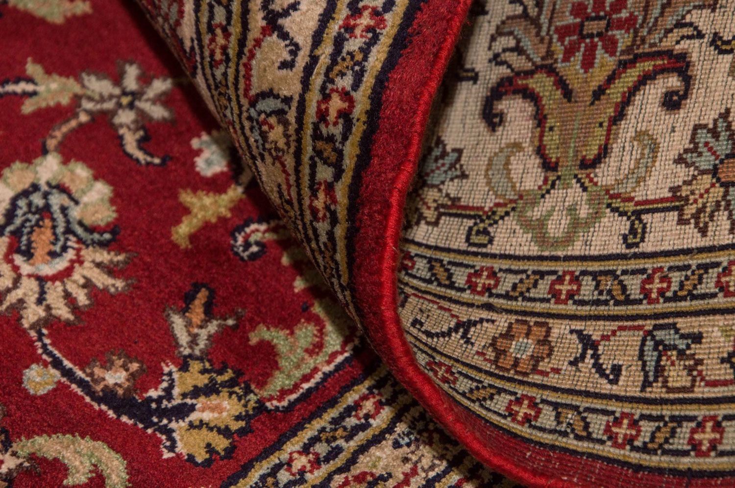 Alfombra de seda - Seda de Cachemira - 245 x 170 cm - rojo