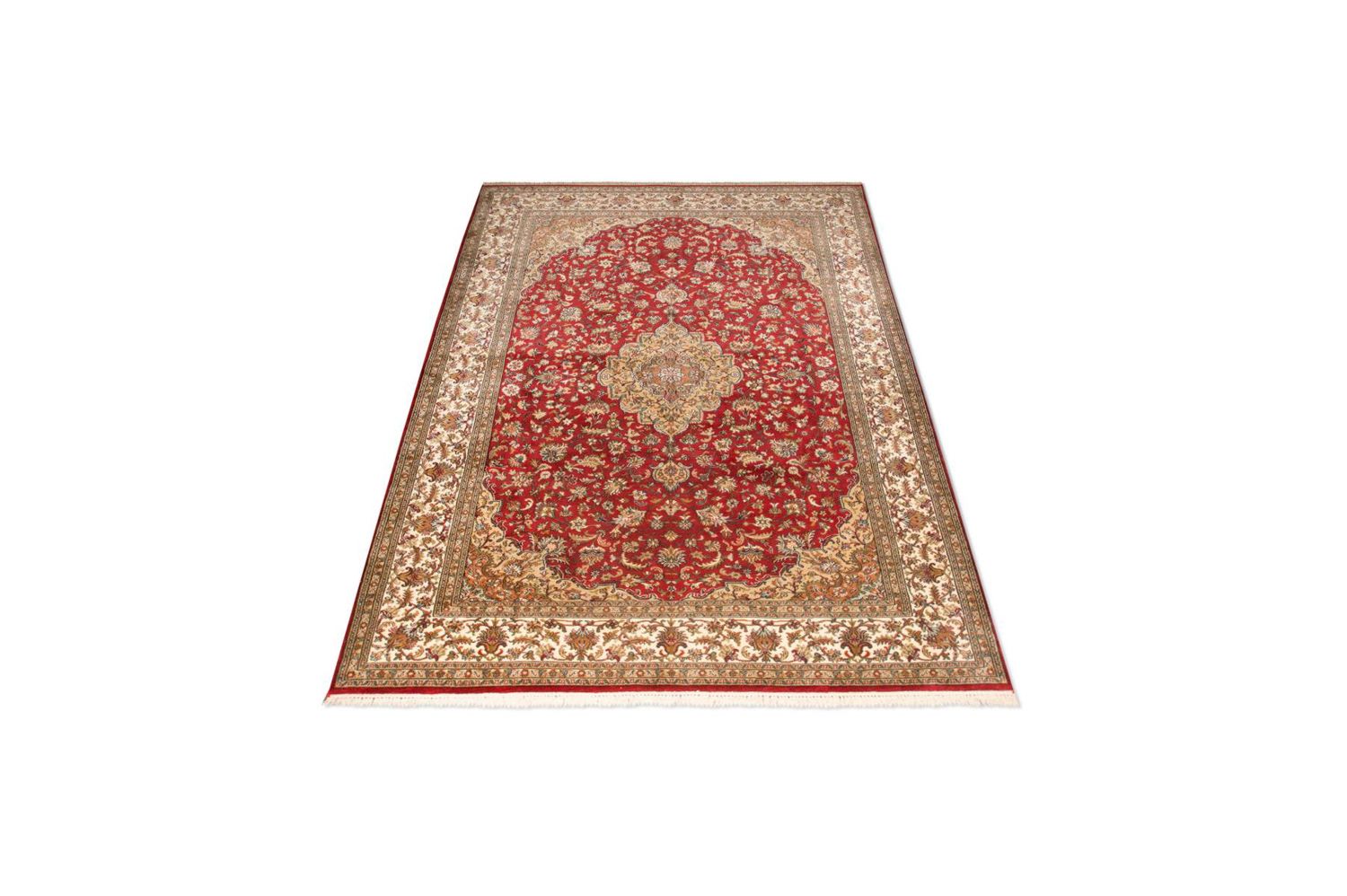 Alfombra de seda - Seda de Cachemira - 245 x 170 cm - rojo