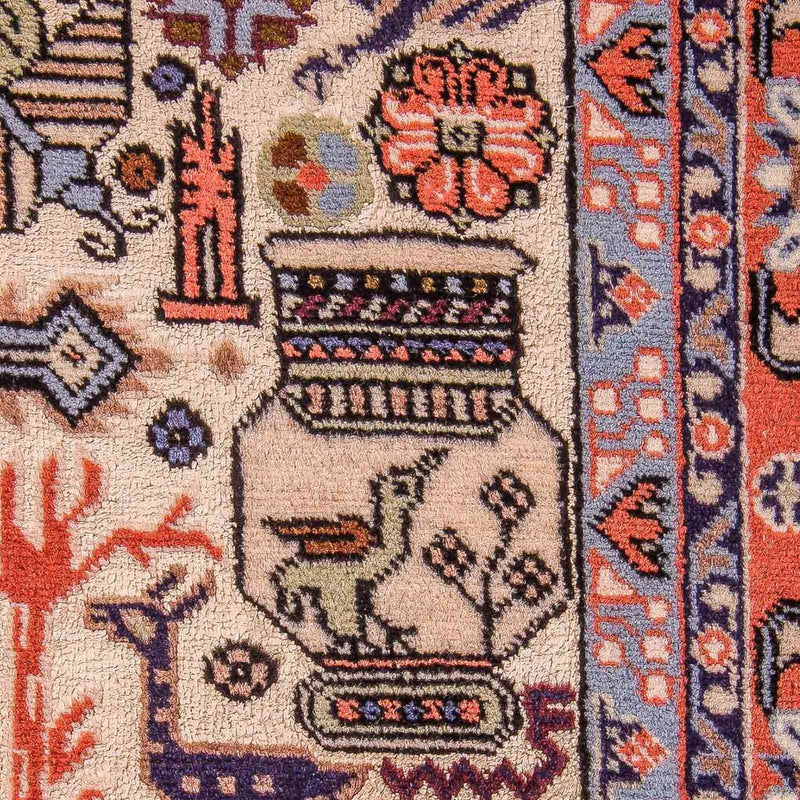 Alfombra persa - Nómada - 200 x 137 cm - rosa
