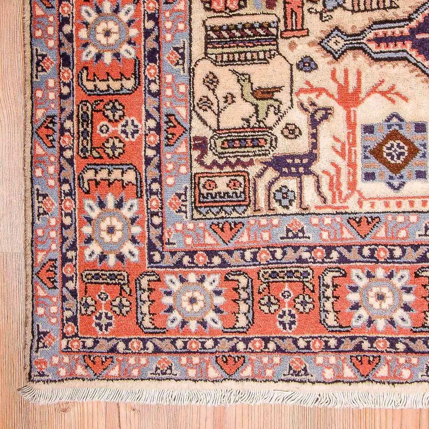Alfombra persa - Nómada - 200 x 137 cm - rosa