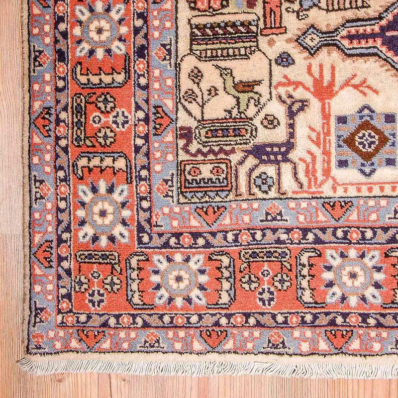 Alfombra persa - Nómada - 200 x 137 cm - rosa