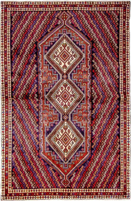 Alfombra persa - Nómada - 192 x 128 cm - multicolor