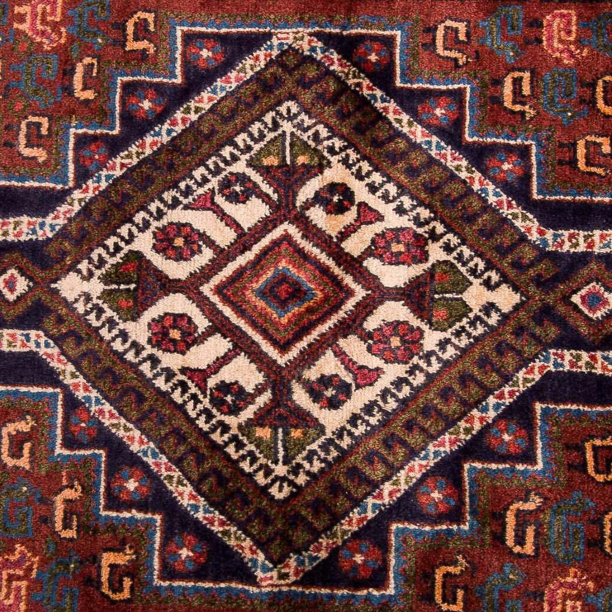 Alfombra persa - Nómada - 192 x 128 cm - multicolor