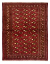 Alfombra Turkaman - 123 x 95 cm - rojo