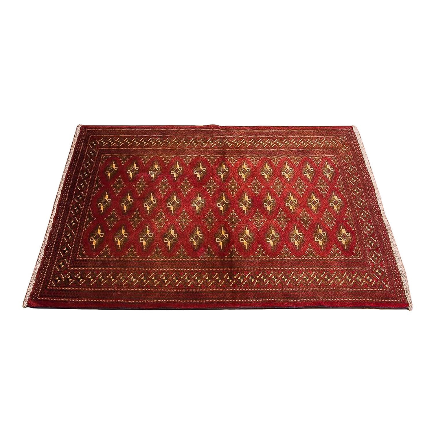 Alfombra Turkaman - 123 x 95 cm - rojo