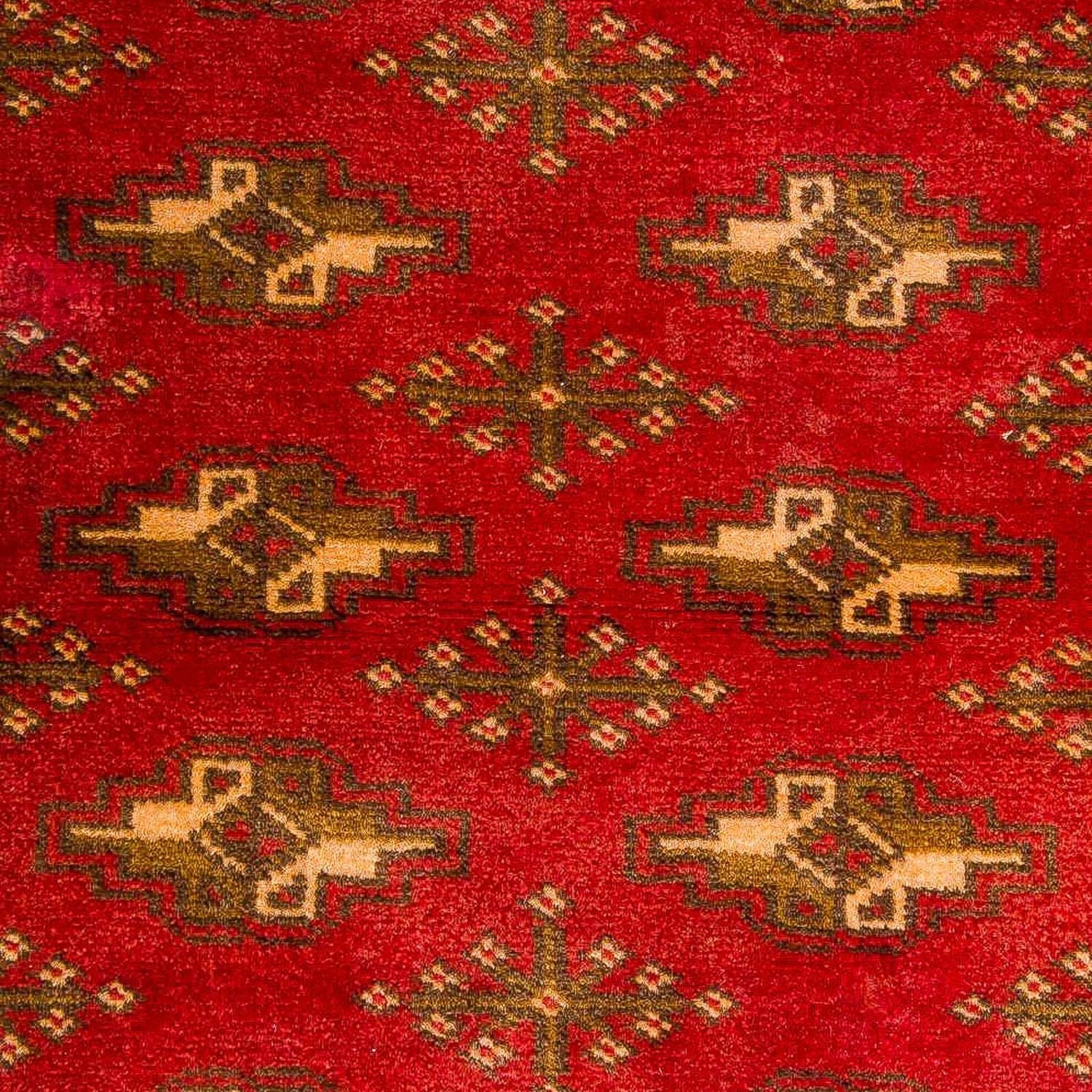 Alfombra Turkaman - 123 x 95 cm - rojo