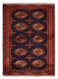 Alfombra Turkaman - 134 x 99 cm - azul oscuro