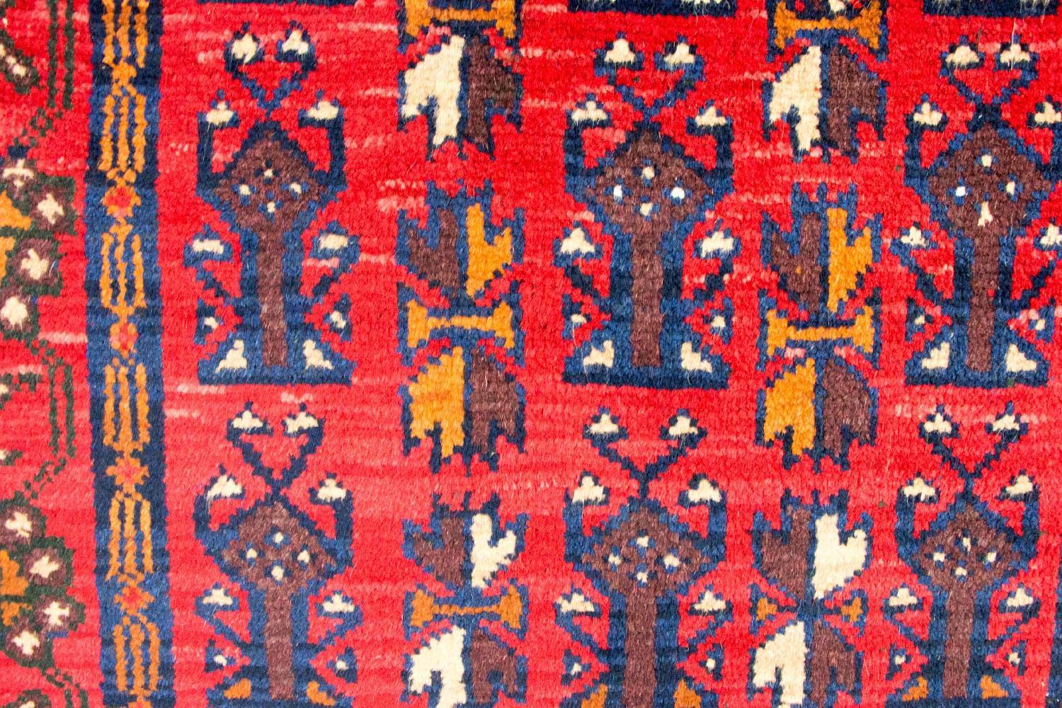 Alfombra Belutsch - 130 x 74 cm - rojo