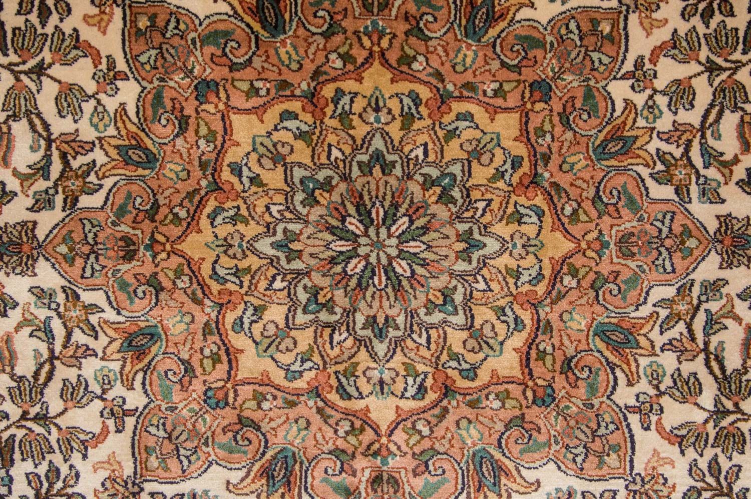 Alfombra de seda - Seda de Cachemira - 295 x 173 cm - beige
