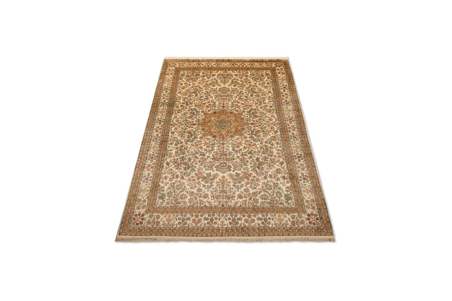 Alfombra de seda - Seda de Cachemira - 295 x 173 cm - beige