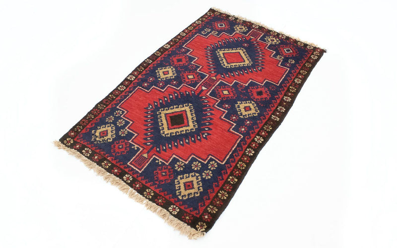 Alfombra Belutsch - 128 x 81 cm - rojo