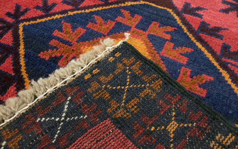 Alfombra Belutsch - 140 x 82 cm - rojo