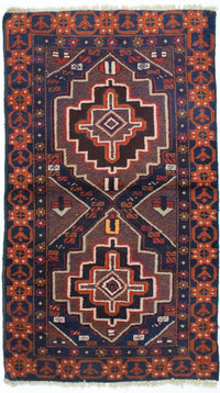 Alfombra Belutsch - 134 x 79 cm - azul
