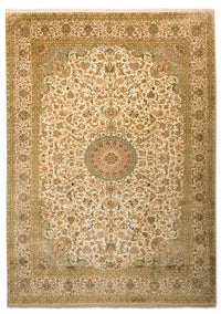 Alfombra de seda - Seda de Cachemira - 314 x 213 cm - beige