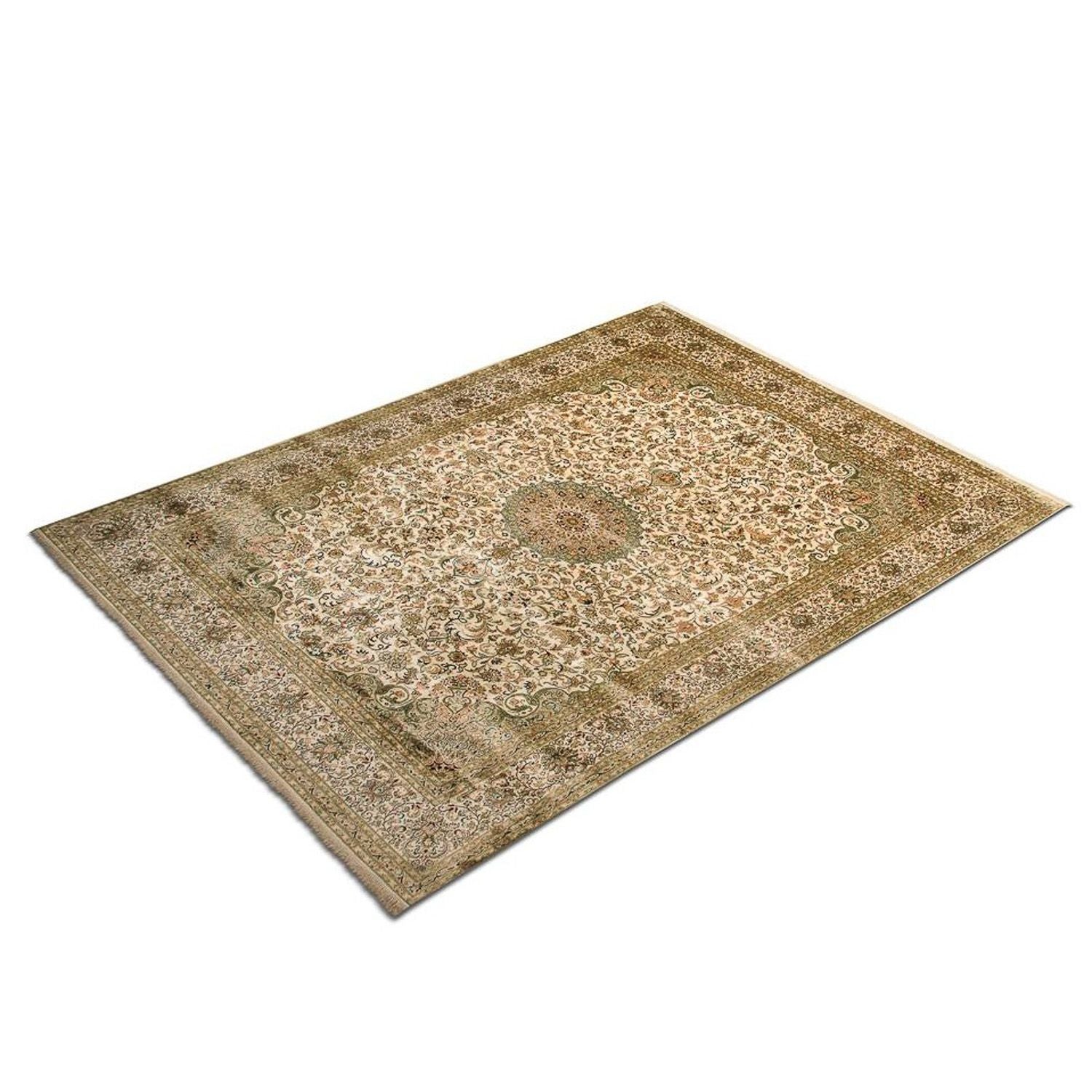 Alfombra de seda - Seda de Cachemira - 314 x 213 cm - beige