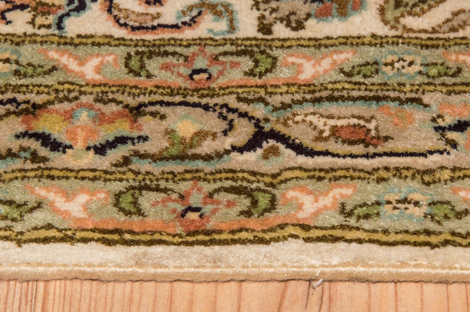 Alfombra de seda - Seda de Cachemira - 314 x 213 cm - beige