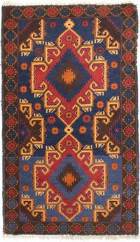 Alfombra Belutsch - 130 x 74 cm - azul