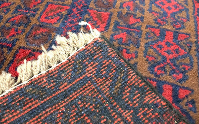 Alfombra Belutsch - 126 x 74 cm - rojo