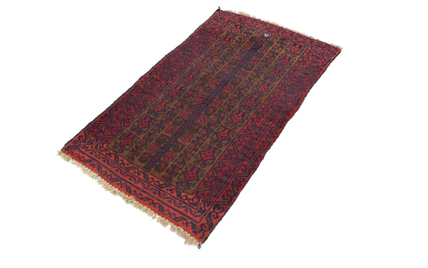 Alfombra Belutsch - 126 x 74 cm - rojo