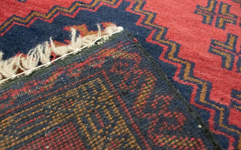 Alfombra Belutsch - 129 x 74 cm - rojo