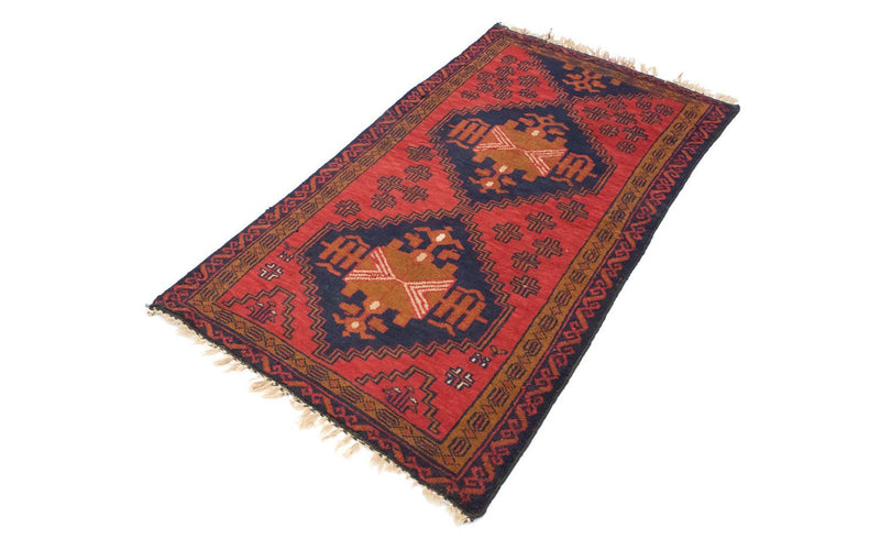 Alfombra Belutsch - 129 x 74 cm - rojo