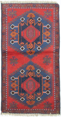 Alfombra Belutsch - 152 x 85 cm - rojo