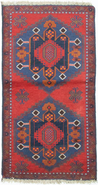 Alfombra Belutsch - 152 x 85 cm - rojo