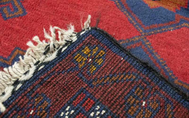 Alfombra Belutsch - 152 x 85 cm - rojo