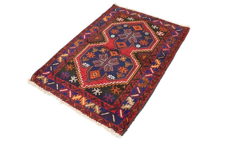 Alfombra Belutsch - 130 x 88 cm - rojo