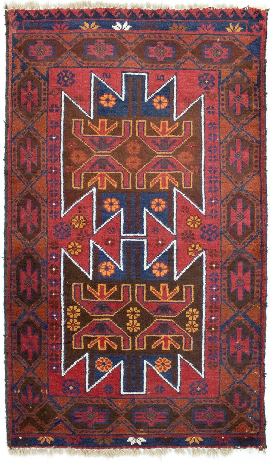 Alfombra Belutsch - 133 x 79 cm - rojo