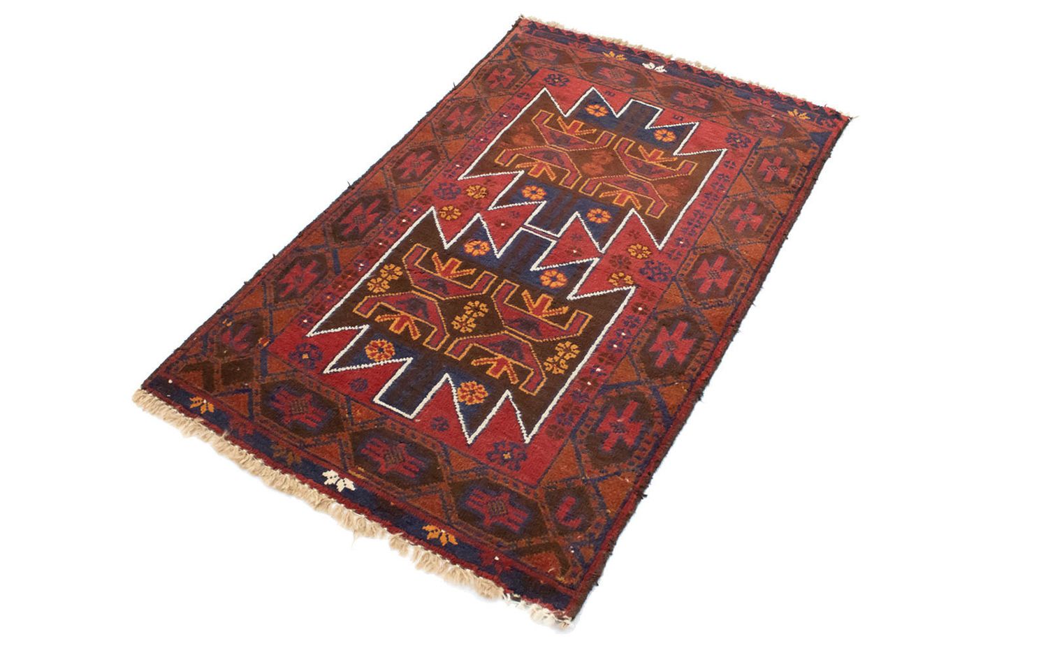 Alfombra Belutsch - 133 x 79 cm - rojo