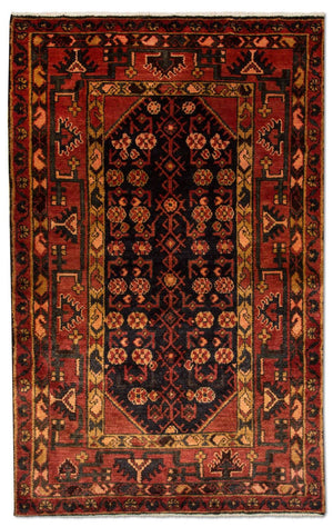 Alfombra persa - Nómada - 173 x 107 cm - azul oscuro
