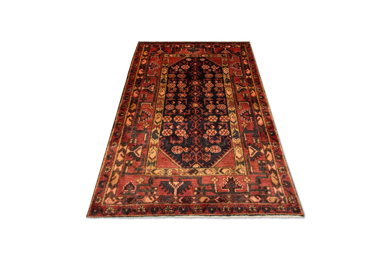 Alfombra persa - Nómada - 173 x 107 cm - azul oscuro