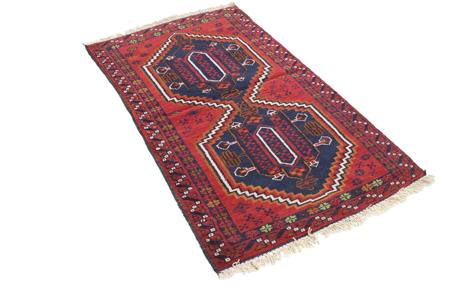 Alfombra Belutsch - 129 x 78 cm - rojo
