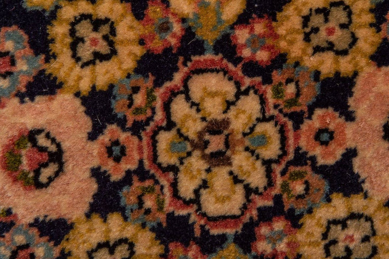 Alfombra persa - Keshan - 98 x 70 cm - azul oscuro