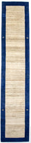 Alfombra de pasillo Alfombra Gabbeh - Loribaft Persa - 440 x 90 cm - natural