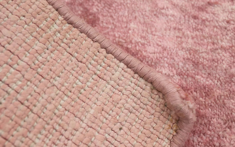 Alfombra de viscosa cuadrado  - 35 x 35 cm - rosa